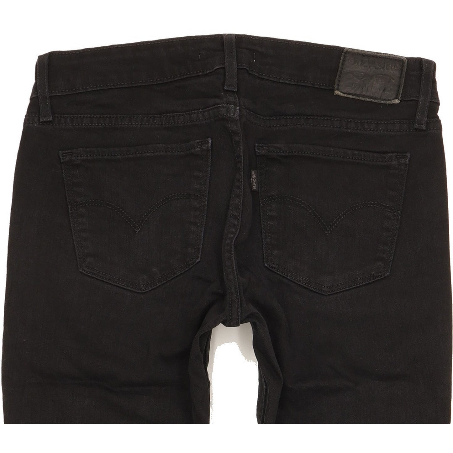 Levi's 711 Women Black Skinny Slim Stretch Jeans W27 L29