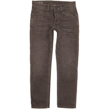 G-Star 3301 Men Grey Tapered Slim Stretch Jeans W32 L31