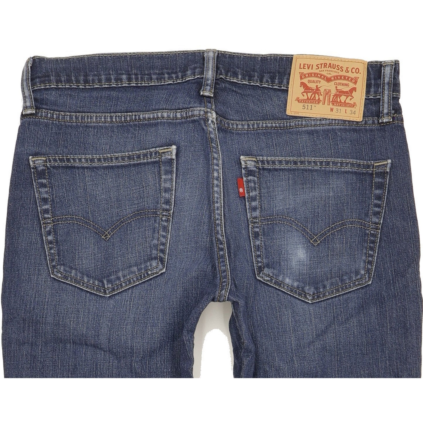 Levi's 511 Men Blue Straight Slim Stretch Jeans W31 L33