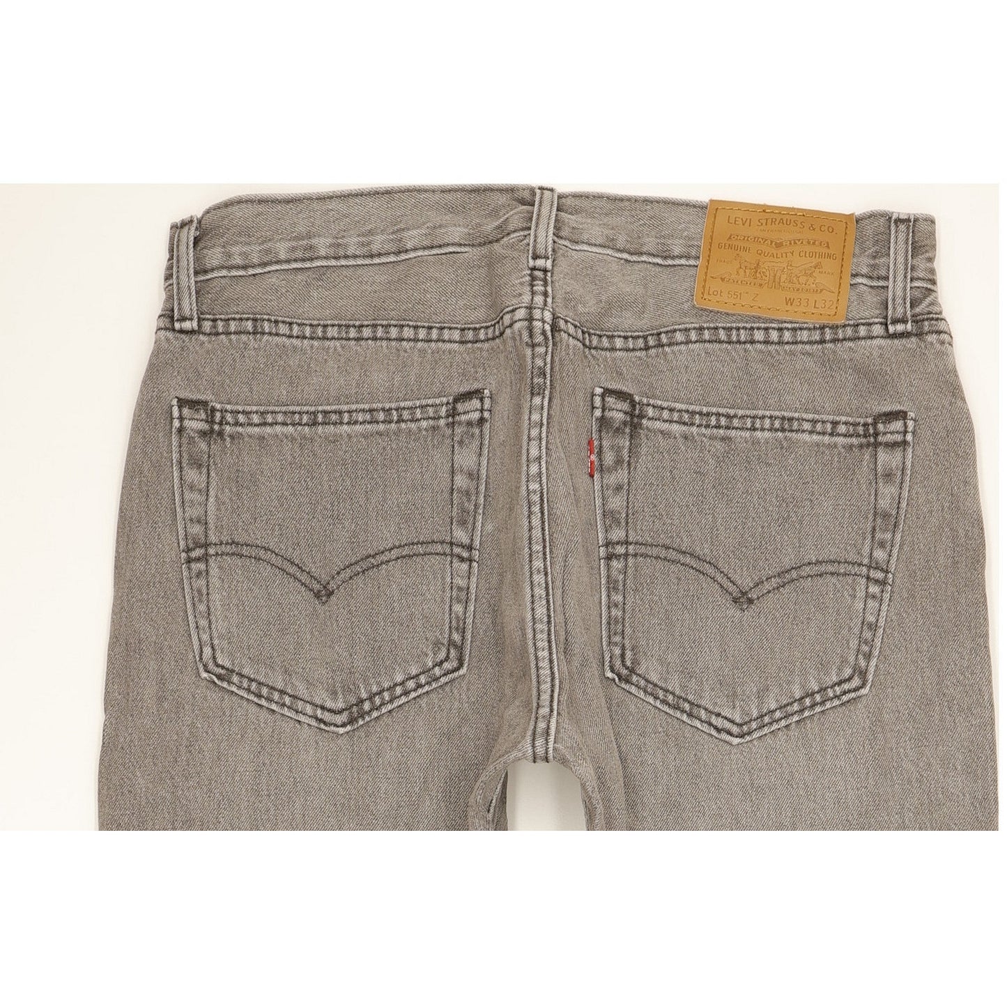Levi's 551 Men Grey Straight Regular Jeans W33 L30