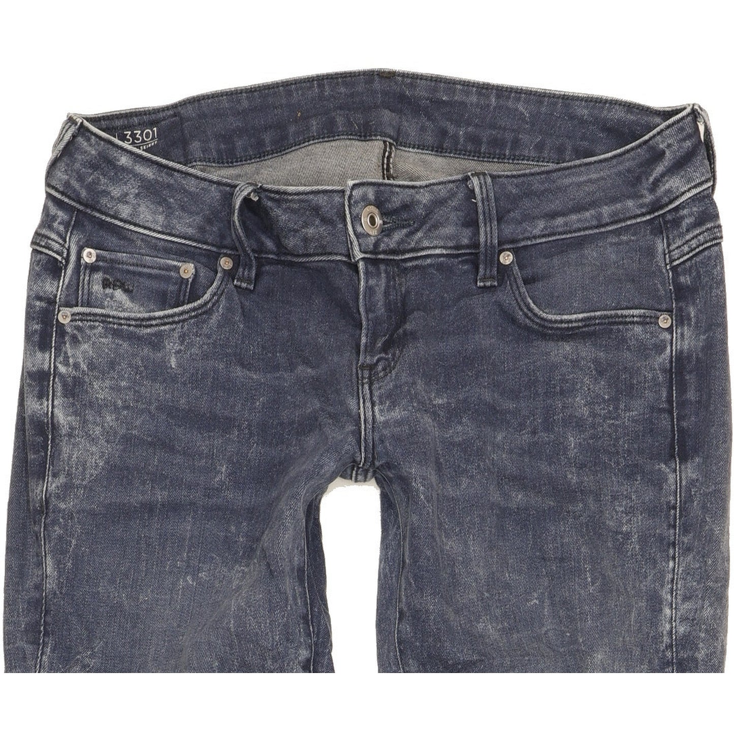 G-Star 3301 Women Blue Skinny Slim Stretch Jeans W29 L33