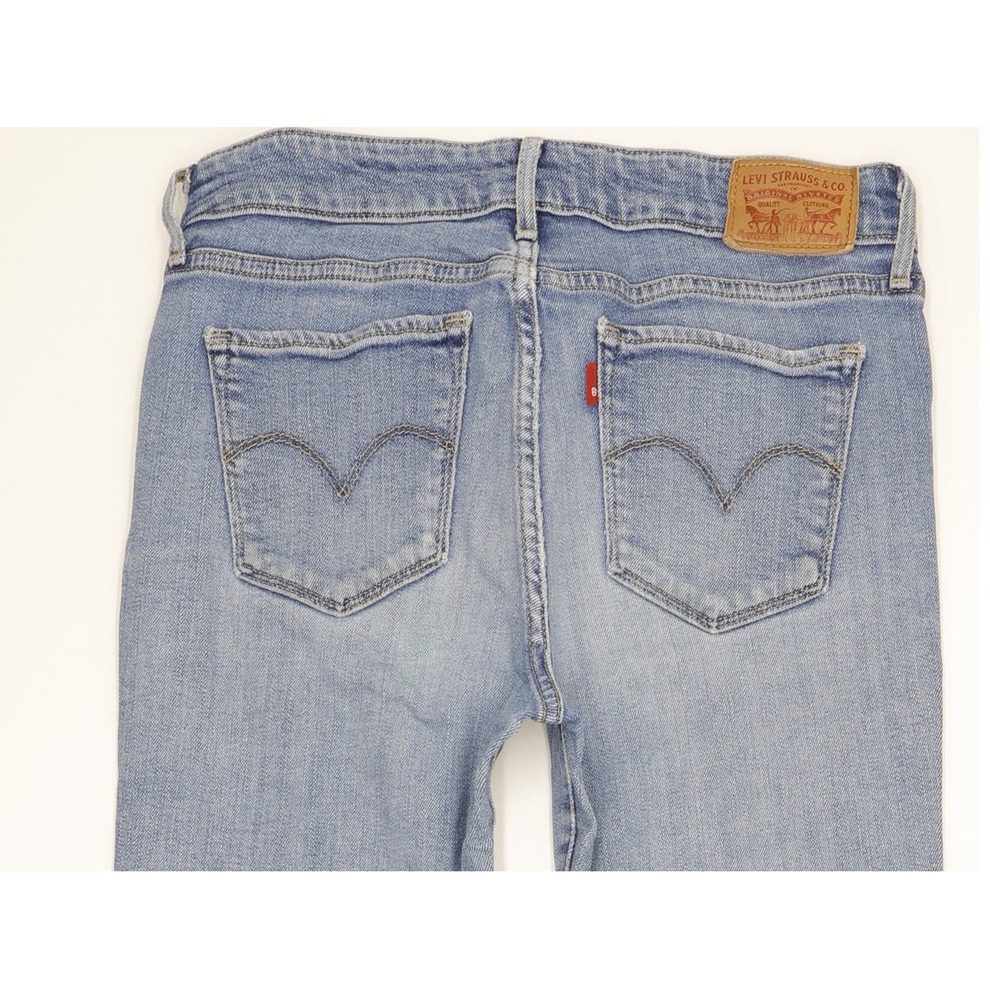 Levi's 714 Women Blue Straight Slim Stretch Jeans W28 L32