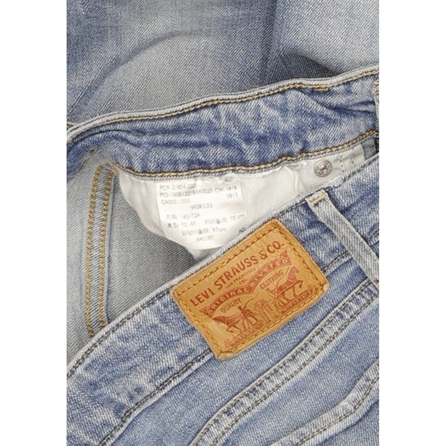 Levi's 714 Women Blue Straight Slim Stretch Jeans W28 L32