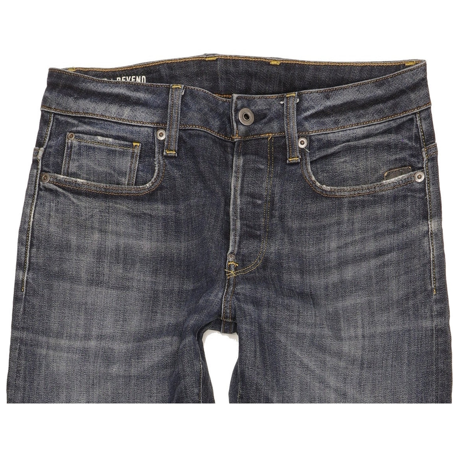 G-Star Revend Men Blue Straight Slim Stretch Jeans W29 L31