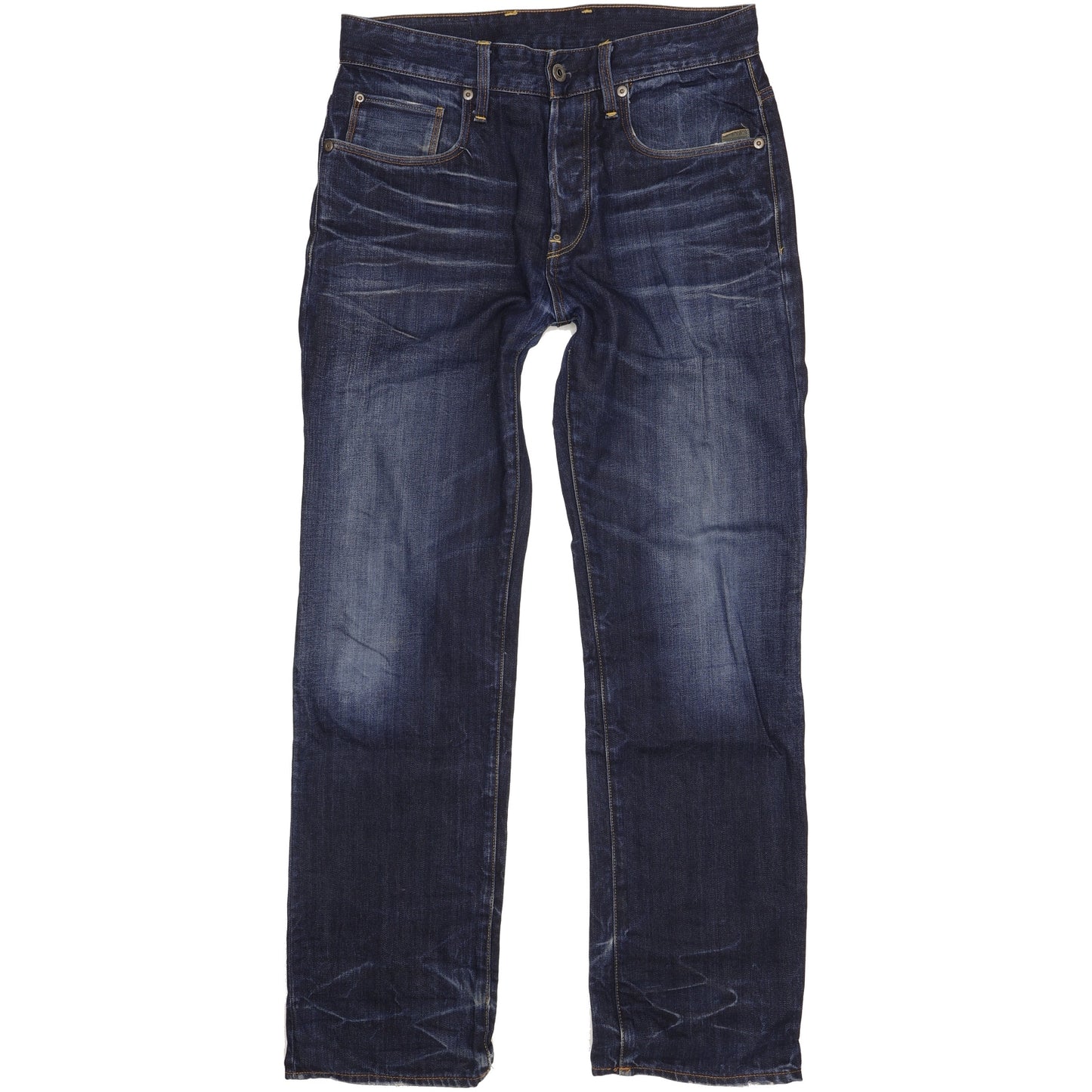 G-Star Defend Men Blue Straight Loose Jeans W30 L31