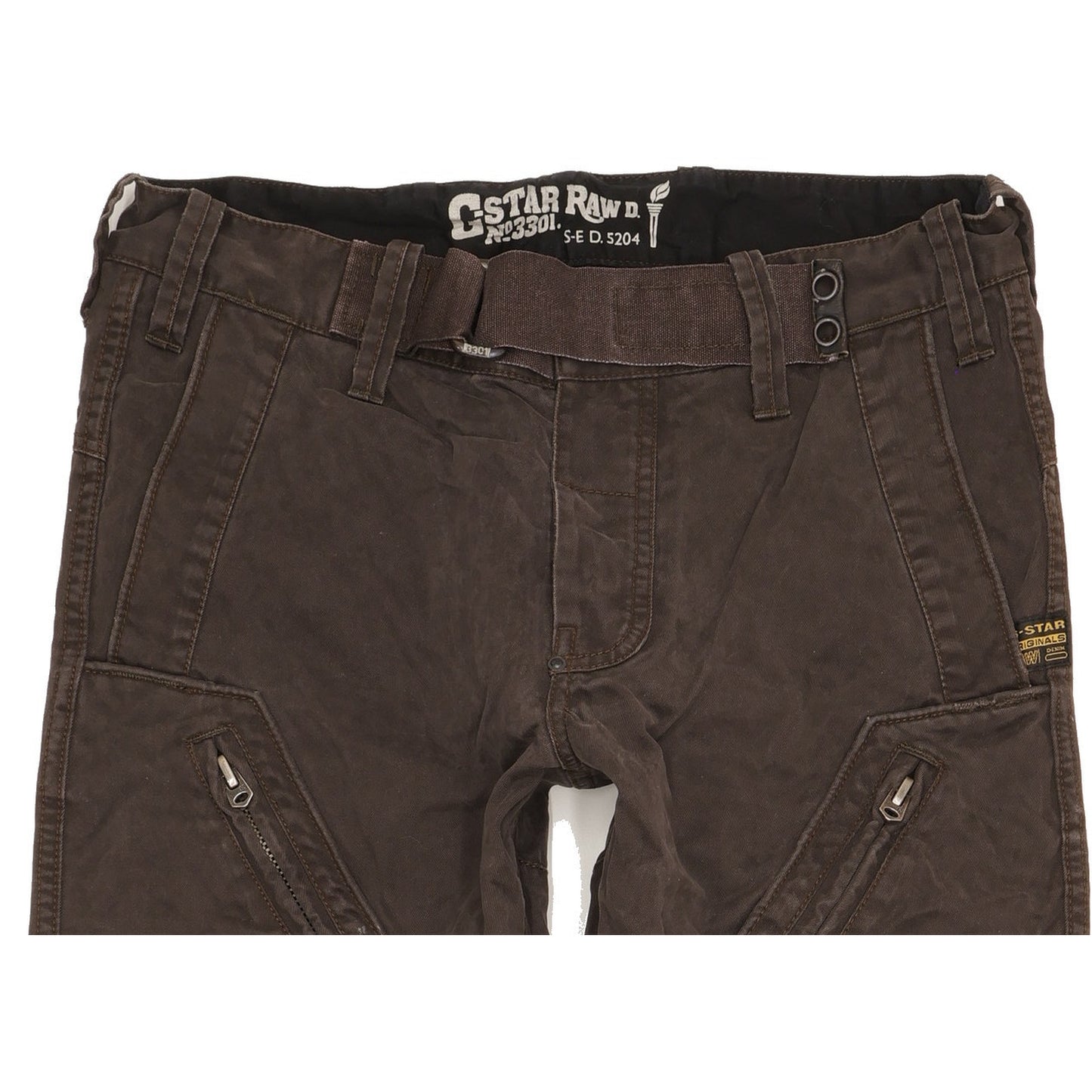 G-Star 5204 Men Brown Straight Regular Jeans W33 L32