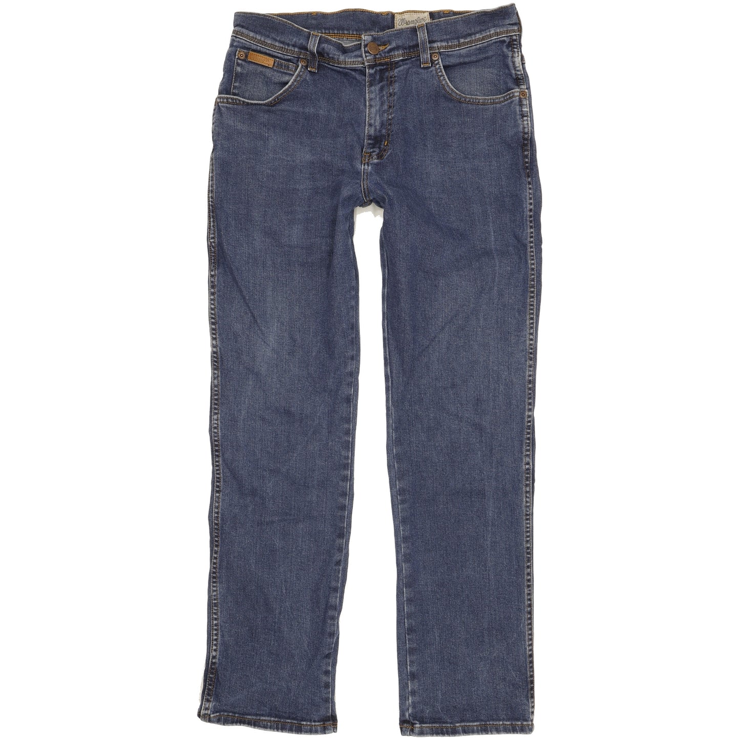 Wrangler Texas Men Blue Straight Regular Stretch Jeans W33 L30