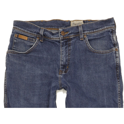 Wrangler Texas Men Blue Straight Regular Stretch Jeans W33 L30