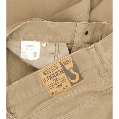 G-Star Logger Men Beige Straight Loose Jeans W30 L35