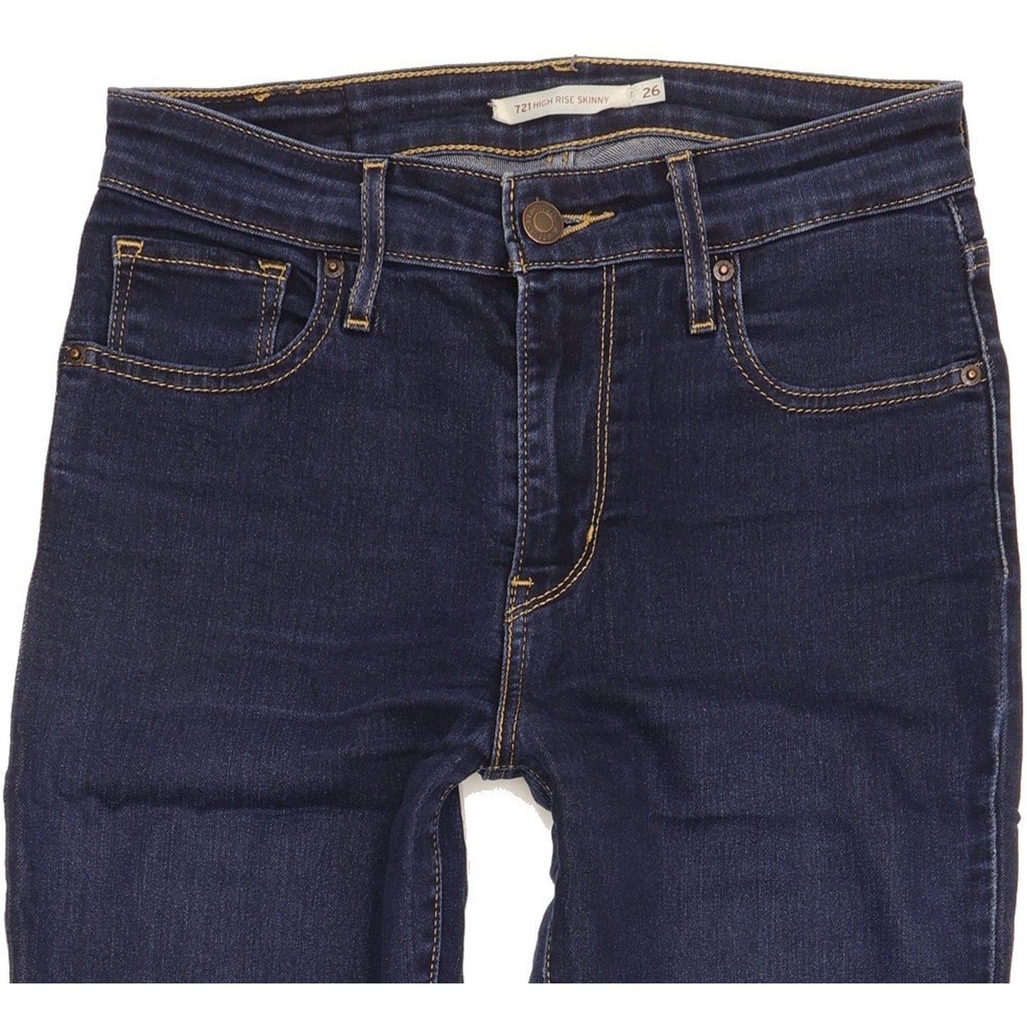 Levi's 721 Women Blue Skinny Slim Stretch Jeans W26 L28