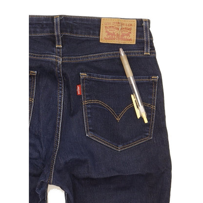 Levi's 721 Women Blue Skinny Slim Stretch Jeans W26 L28
