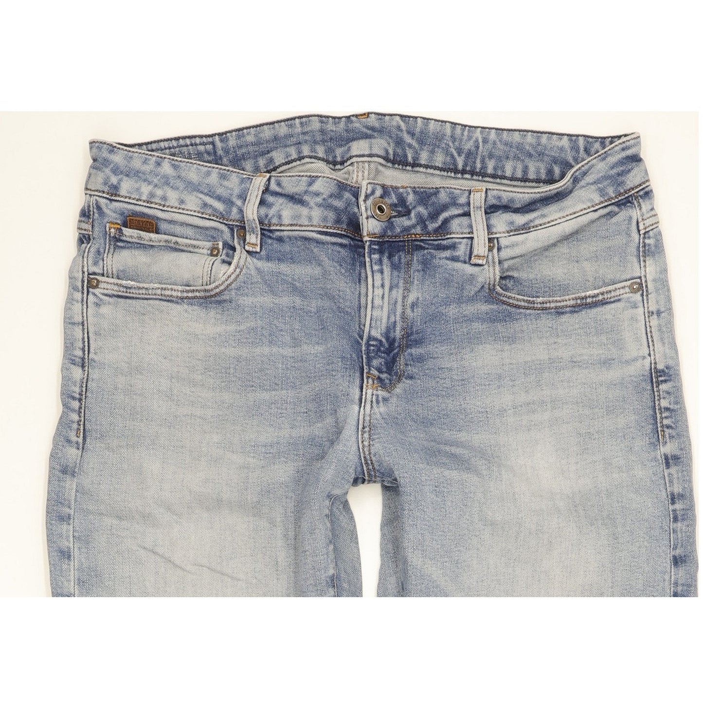 G-Star Kate Women Blue Straight Loose Boyfriend Stretch Jeans W29 L30