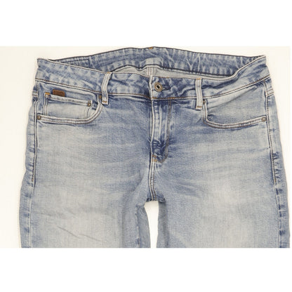 G-Star Kate Women Blue Straight Loose Boyfriend Stretch Jeans W29 L30