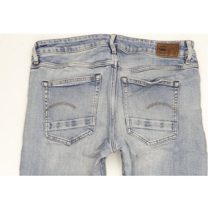 G-Star Kate Women Blue Straight Loose Boyfriend Stretch Jeans W29 L30