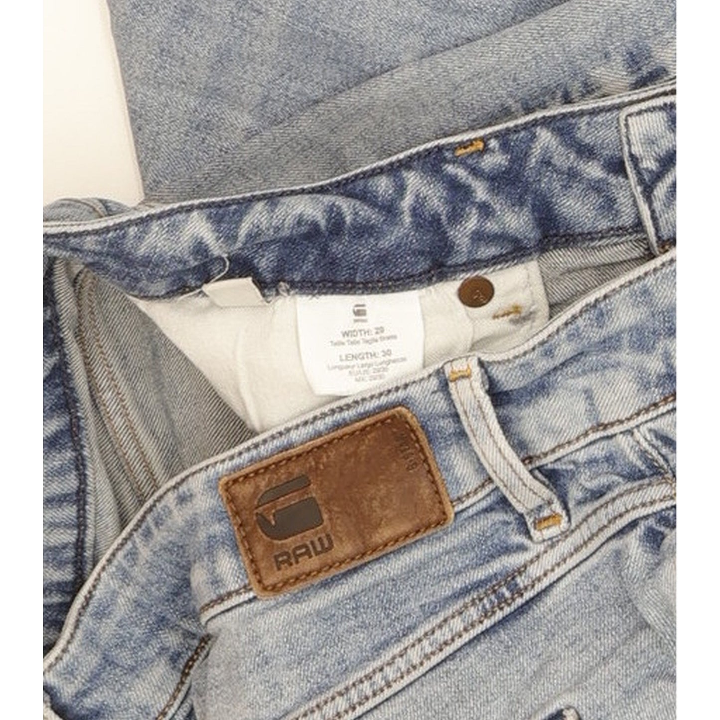 G-Star Kate Women Blue Straight Loose Boyfriend Stretch Jeans W29 L30