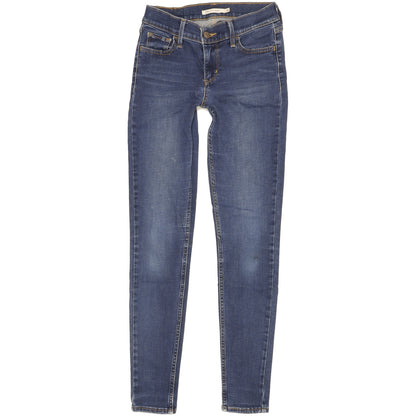 Levi's 710 Super Women Blue Skinny Slim Stretch Jeans W26 L29