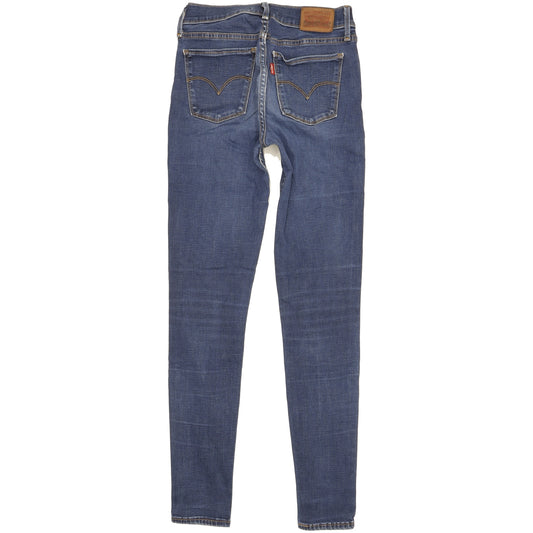 Levi's 710 Super Women Blue Skinny Slim Stretch Jeans W26 L29