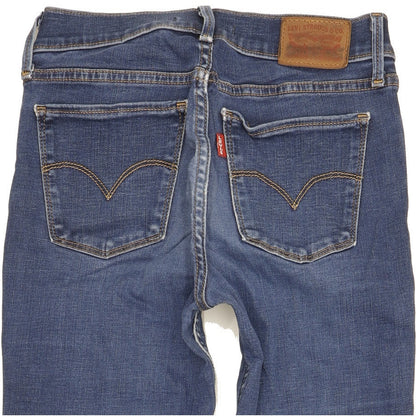 Levi's 710 Super Women Blue Skinny Slim Stretch Jeans W26 L29