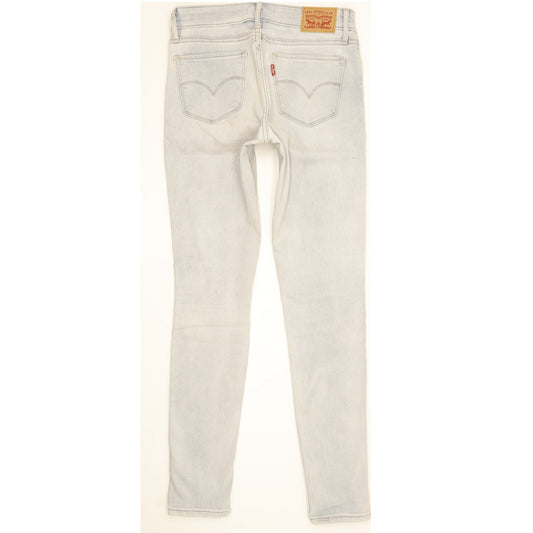 Levi's 711 Women Blue Skinny Slim Stretch Jeans W25 L30