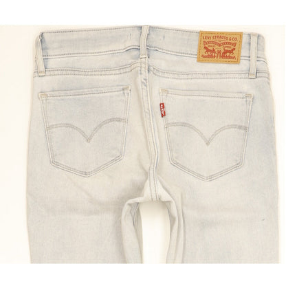 Levi's 711 Women Blue Skinny Slim Stretch Jeans W25 L30