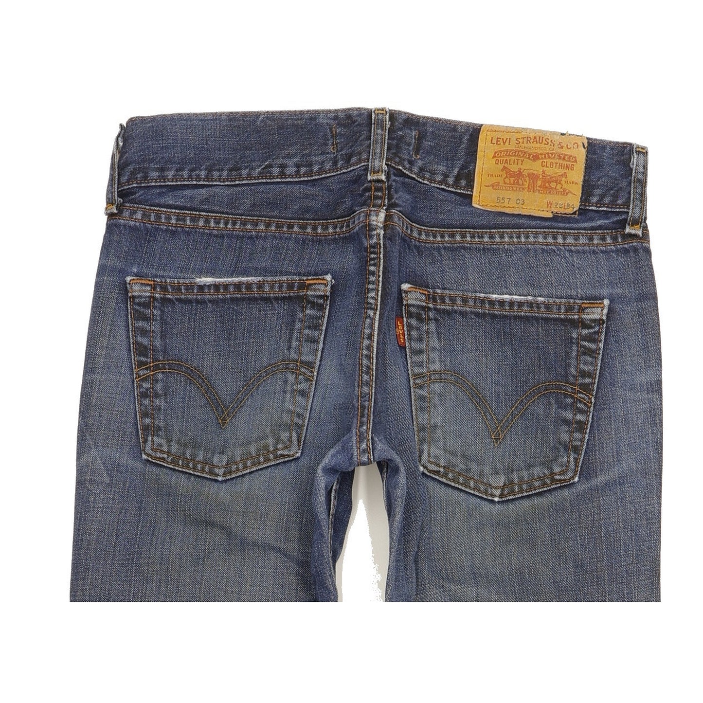 Levi's 557 Eve Women Blue Straight Slim Jeans W28 L33
