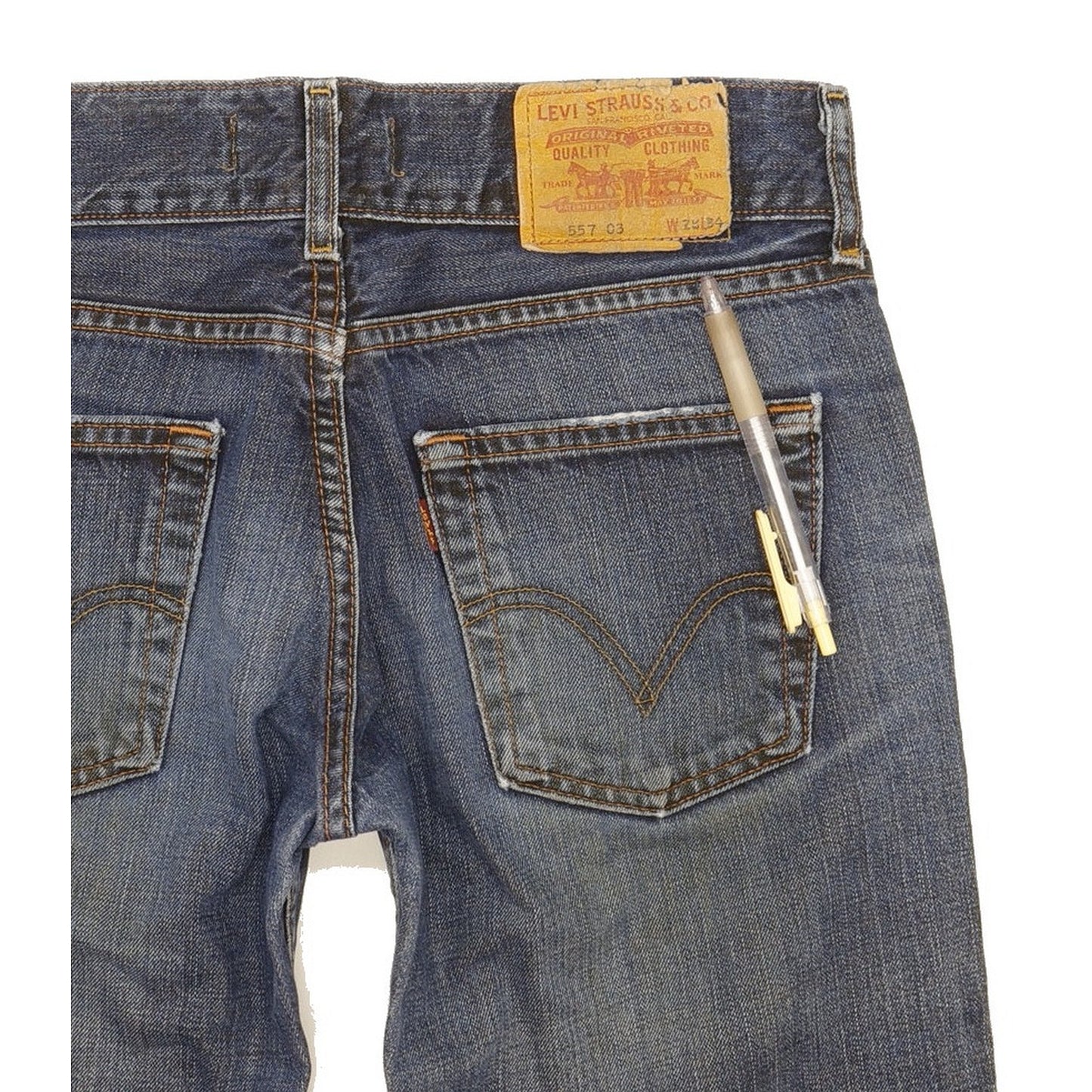 Levi's 557 Eve Women Blue Straight Slim Jeans W28 L33