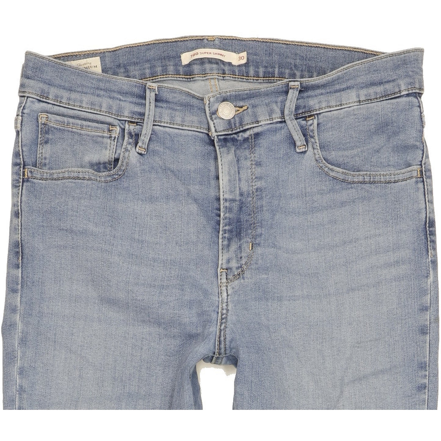 Levi's 720 Super Women Blue Skinny Slim Stretch Jeans W30 L26