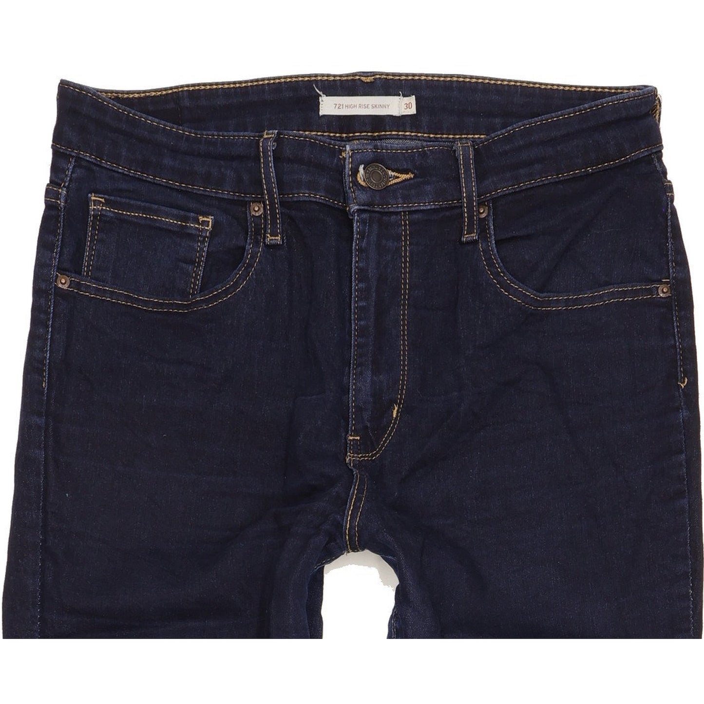 Levi's 721 Blue Skinny Slim Stretch Jeans High Waisted W30 L30