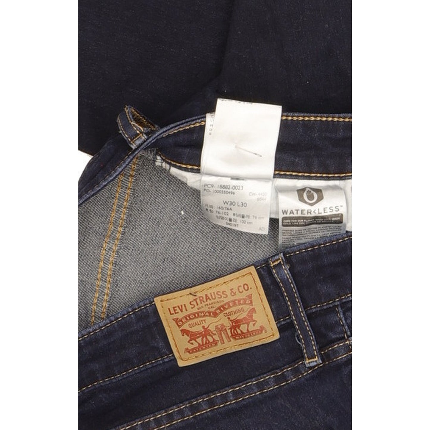 Levi's 721 Blue Skinny Slim Stretch Jeans High Waisted W30 L30