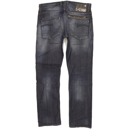 G-Star Attacc Men Blue Straight Regular Jeans W34 L32