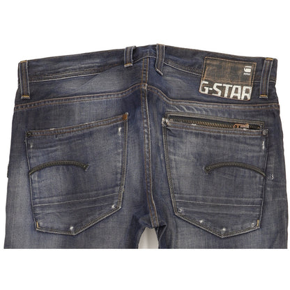 G-Star Attacc Men Blue Straight Regular Jeans W34 L32