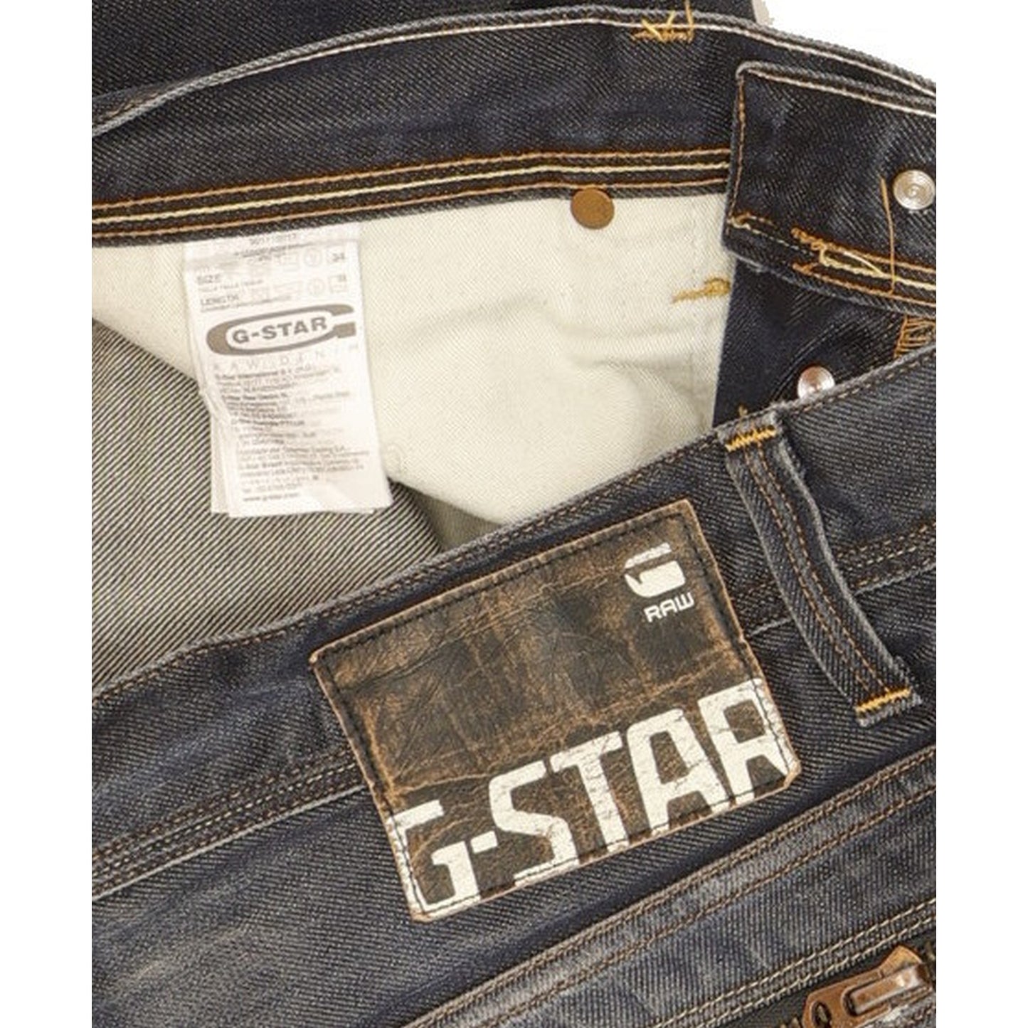 G-Star Attacc Men Blue Straight Regular Jeans W34 L32