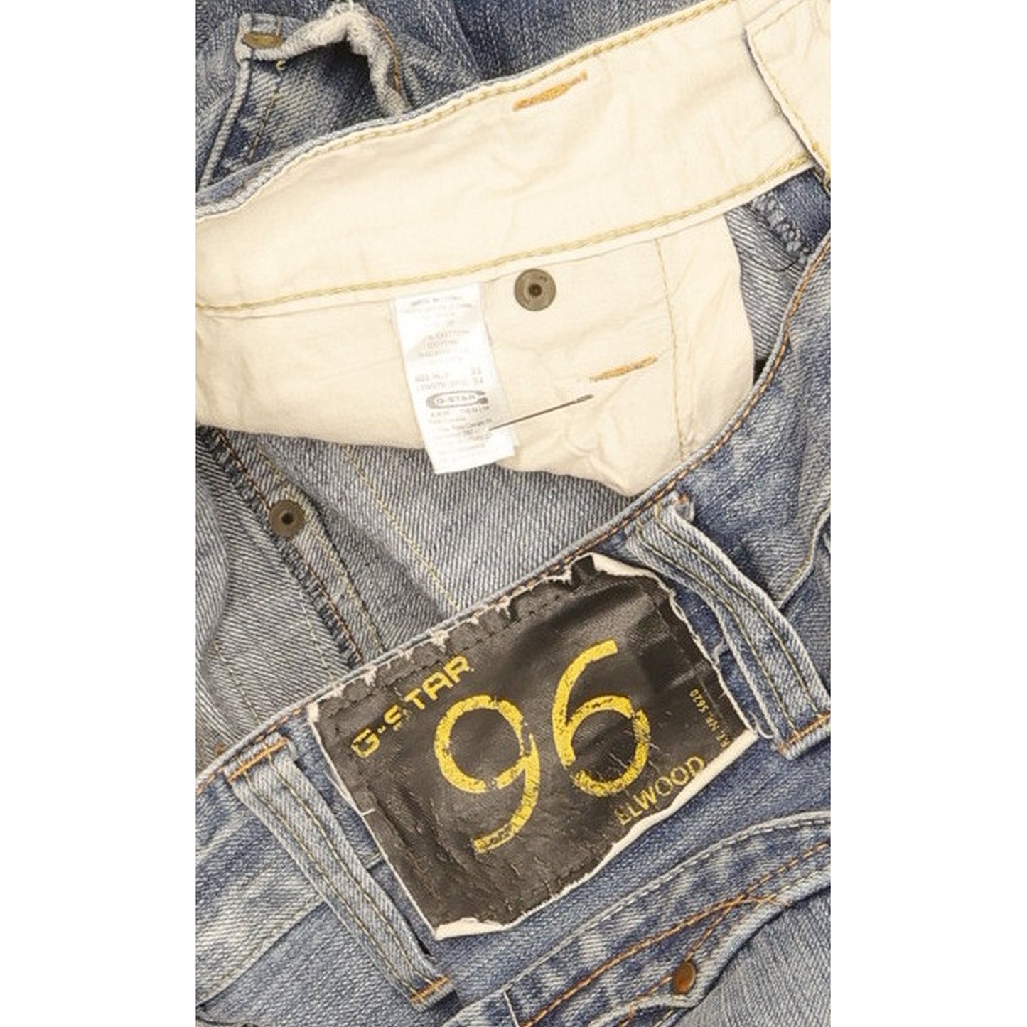 G-Star Elwood Heritage Men Blue Straight Regular Jeans W33 L33