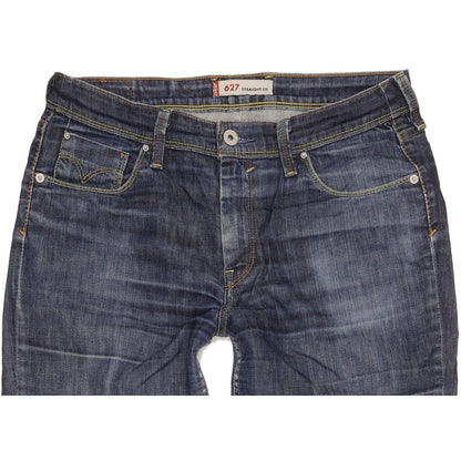 Levi's 627 Women Blue Straight Slim Stretch Jeans W31 L31
