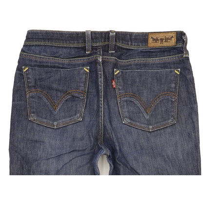 Levi's 627 Women Blue Straight Slim Stretch Jeans W31 L31