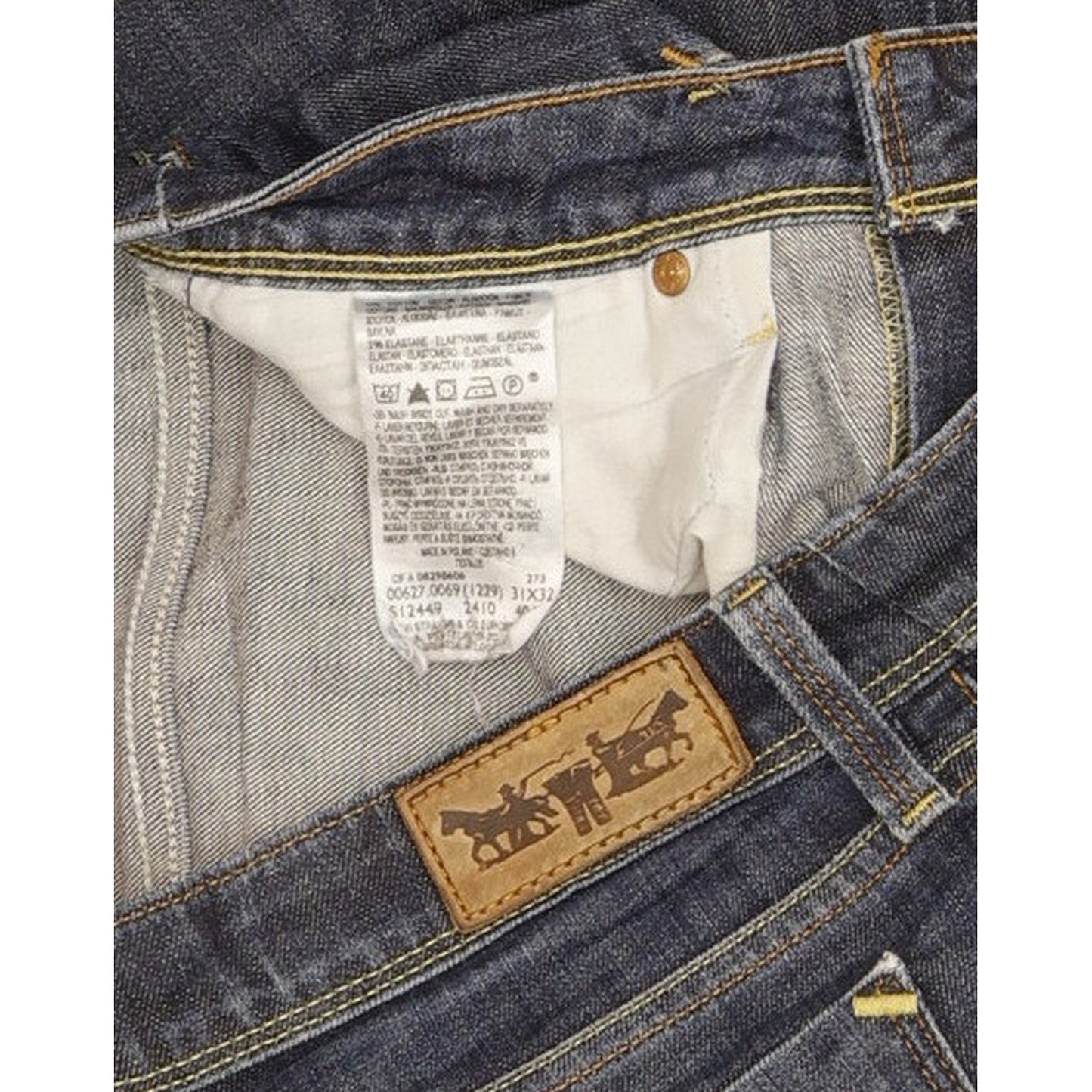 Levi's 627 Women Blue Straight Slim Stretch Jeans W31 L31