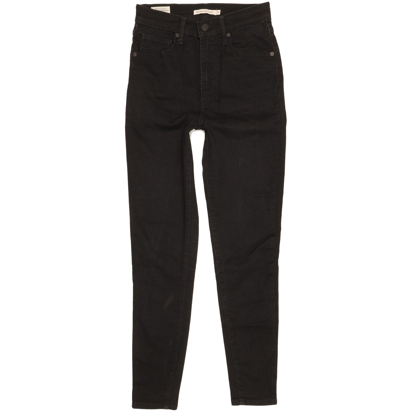 Levi's Mile Black Skinny Slim Stretch Jeans High Waisted W27 L28