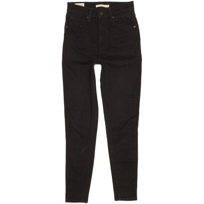 Levi's Mile Black Skinny Slim Stretch Jeans High Waisted W27 L28
