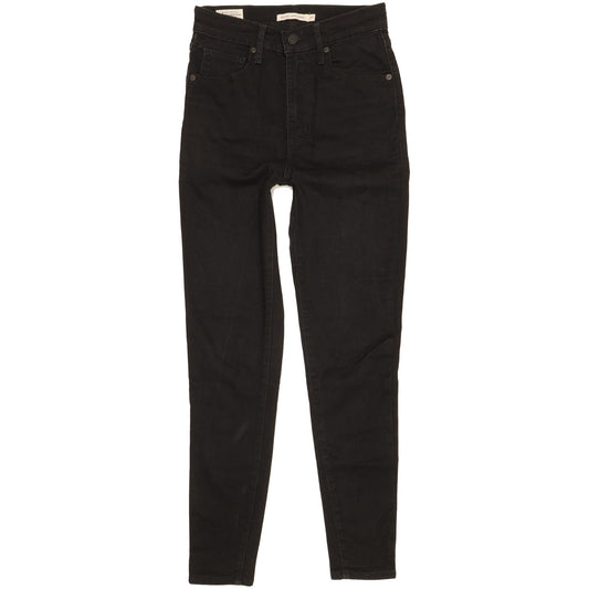 Levi's Mile Black Skinny Slim Stretch Jeans High Waisted W27 L28