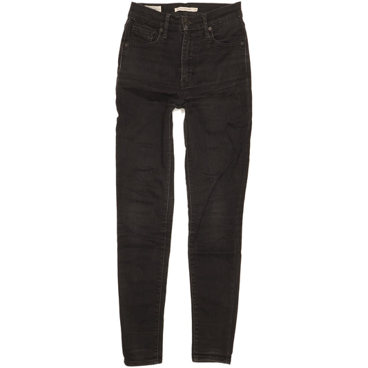 Levi's Mile Women Black Skinny Slim Stretch Jeans W26 L29