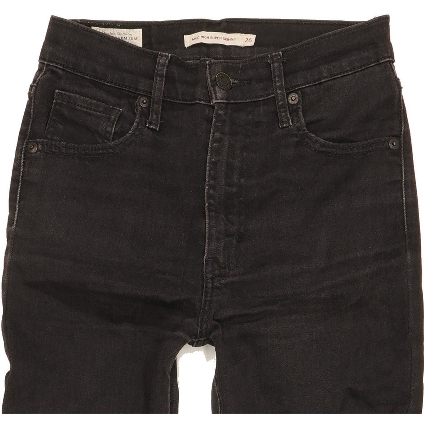 Levi's Mile Women Black Skinny Slim Stretch Jeans W26 L29