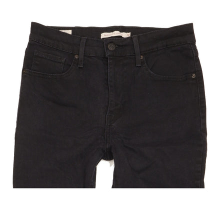 Levi's 724 Women Black Straight Slim Stretch Jeans W28 L29