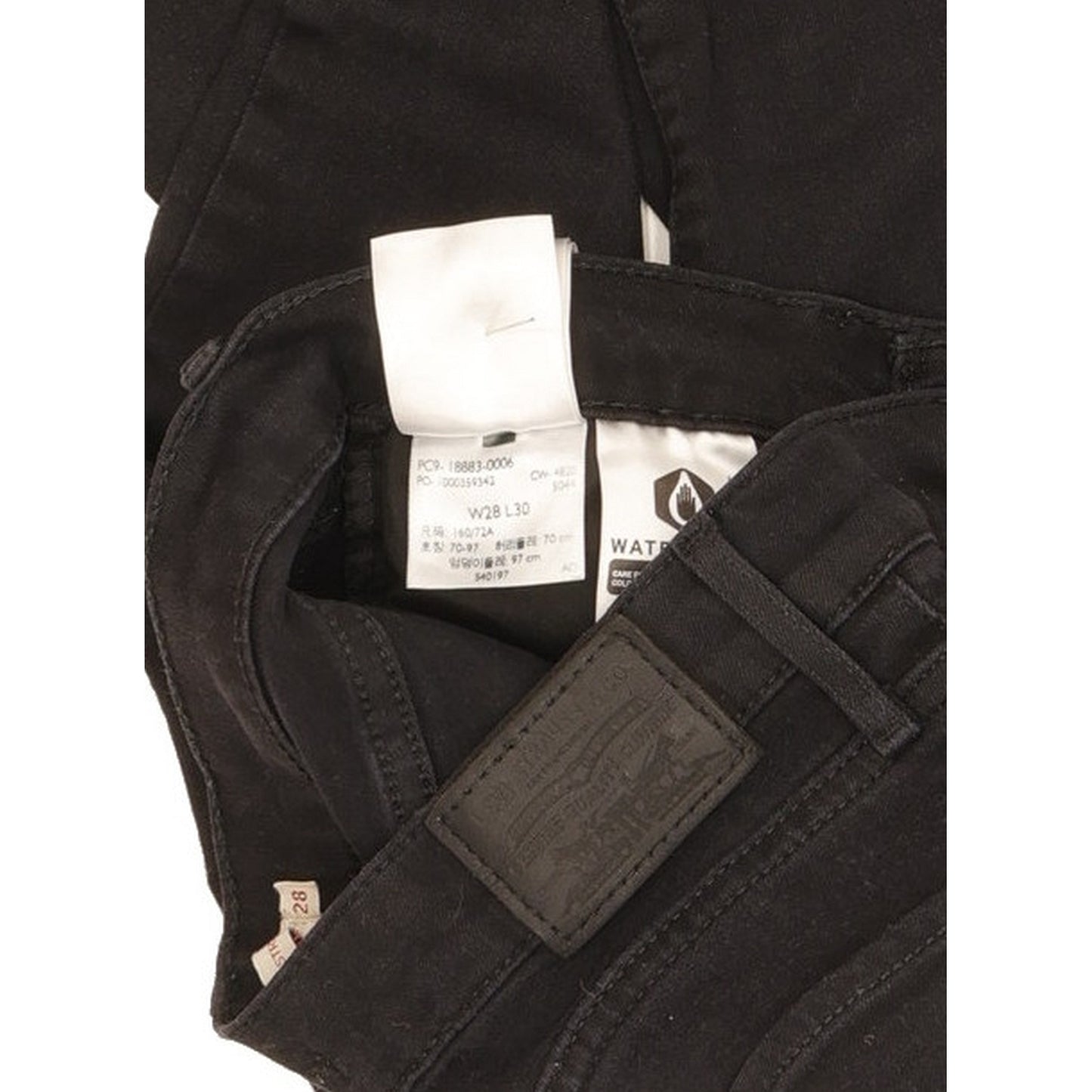 Levi's 724 Women Black Straight Slim Stretch Jeans W28 L29