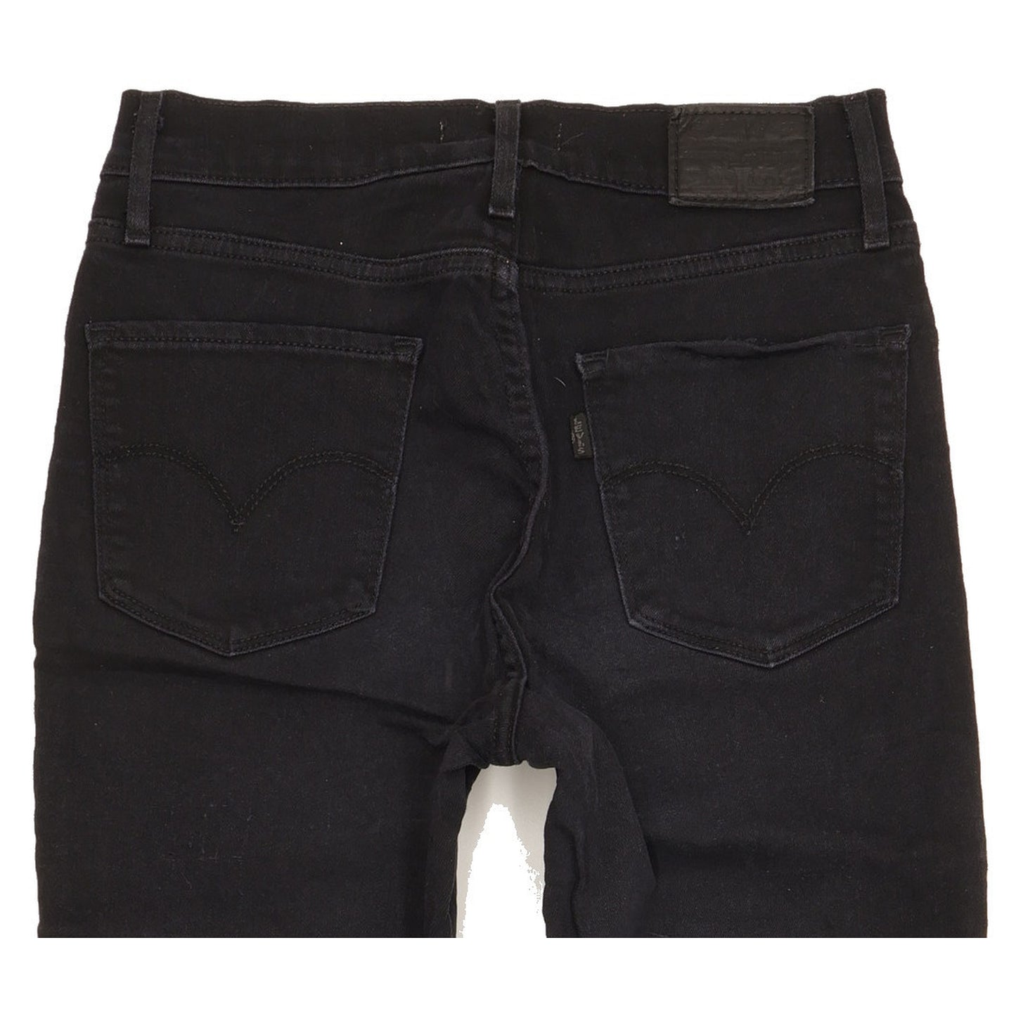 Levi's 724 Women Black Straight Slim Stretch Jeans W26 L31