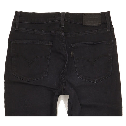 Levi's 724 Women Black Straight Slim Stretch Jeans W26 L31