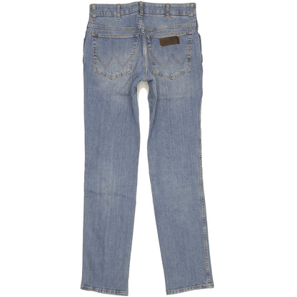 Wrangler Texas Men Blue Straight Slim Jeans W32 L33