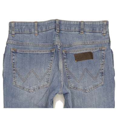 Wrangler Texas Men Blue Straight Slim Jeans W32 L33