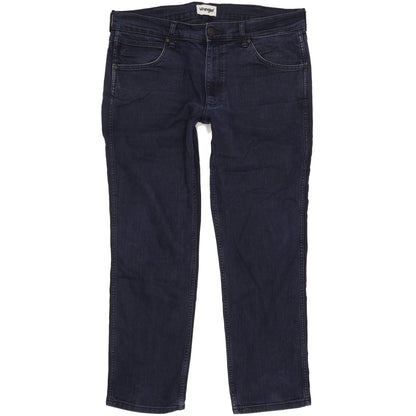 Wrangler Greensboro Men Blue Straight Regular Stretch Jeans W36 L29