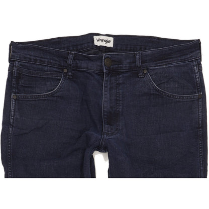 Wrangler Greensboro Men Blue Straight Regular Stretch Jeans W36 L29