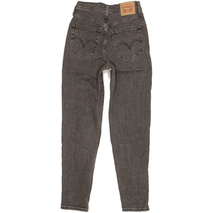 Levi's Grey Tapered Relaxed Mom Stretch Jeans High Waisted W26 L29